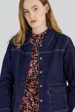 Denim Trucker Jacket With Borg Lining