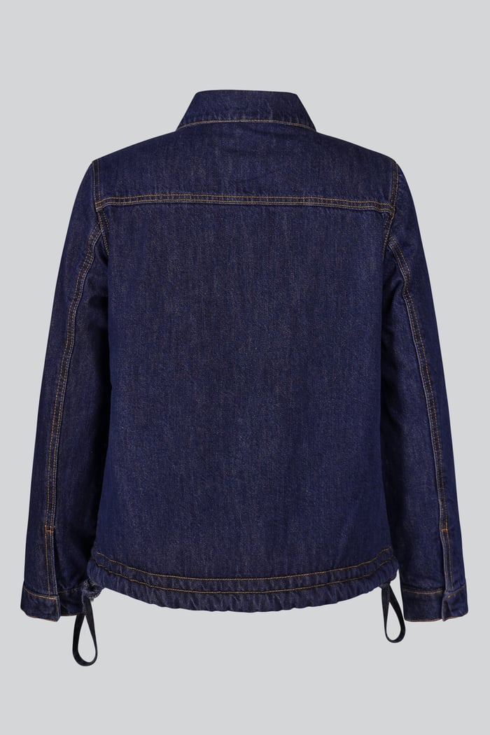 Denim Trucker Jacket With Borg Lining