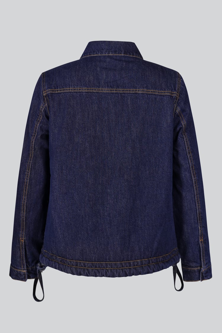 Denim Trucker Jacket With Borg Lining