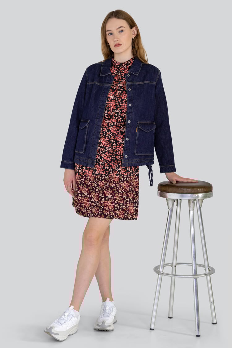 Denim Trucker Jacket With Borg Lining