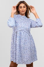 Womens Ditsy Print Mini Tiered Dress