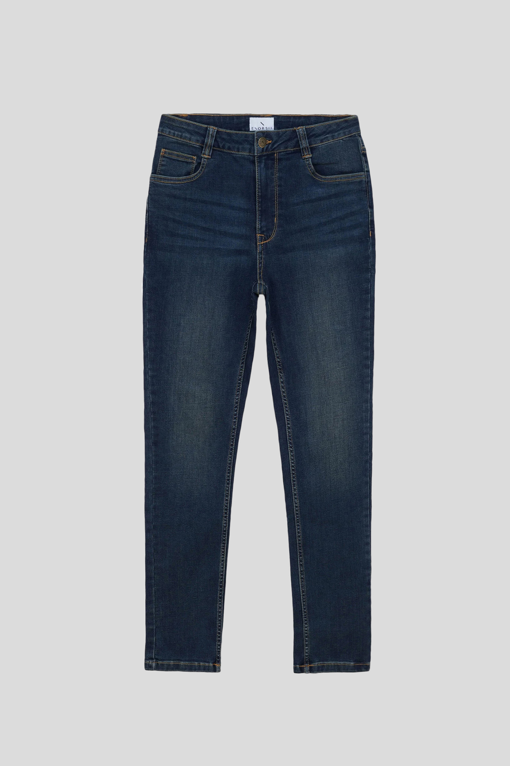 Mid Waist Slim Fit Jeans