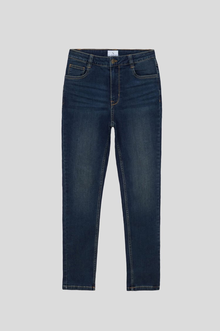 Mid Waist Slim Fit Jeans