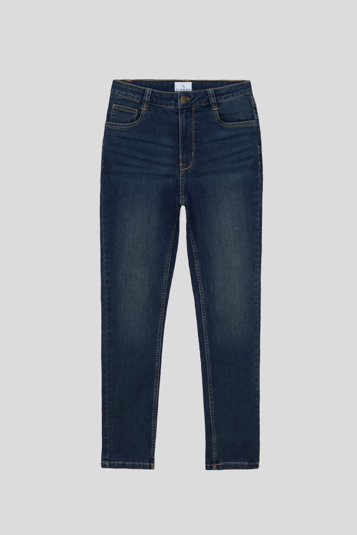 Mid Waist Slim Fit Jeans