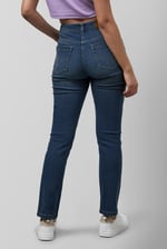 Mid Waist Slim Fit Jeans