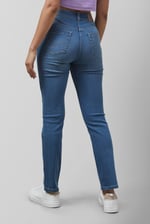 Mid Waist Slim Fit Jeans