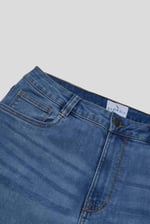 Mid Waist Slim Fit Jeans