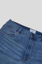 Mid Waist Slim Fit Jeans