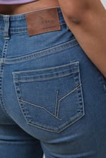 Mid Waist Slim Fit Jeans