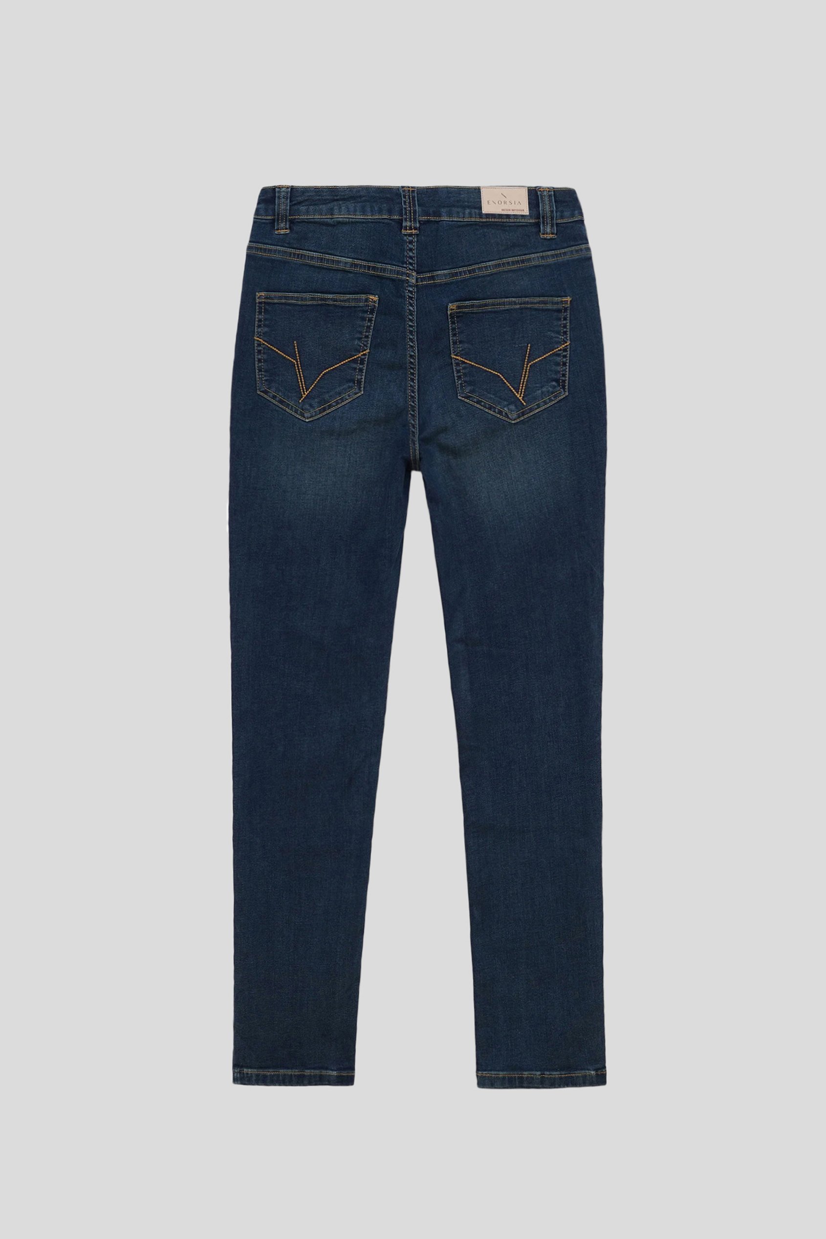 Mid Waist Slim Fit Jeans