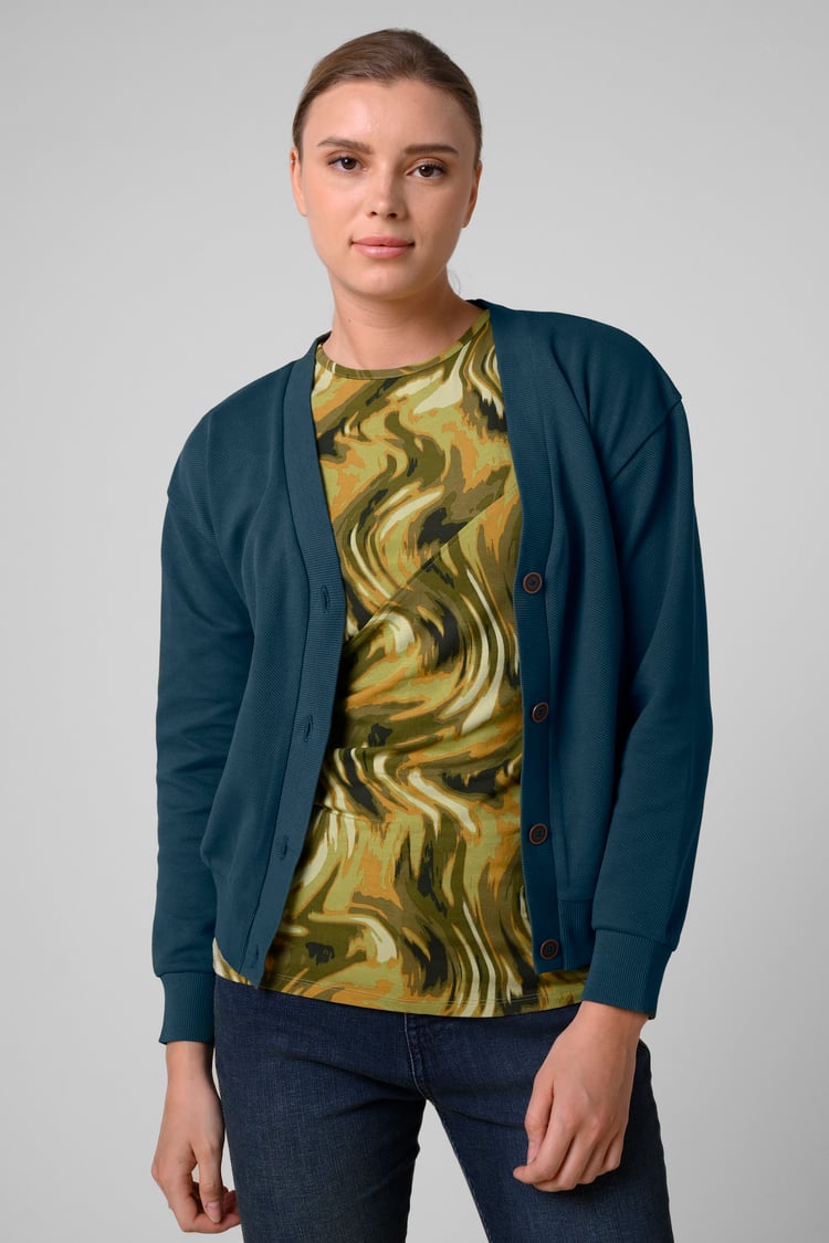 Jersey Button through Cardigan