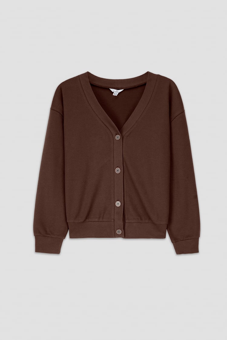 Jersey Button through Cardigan