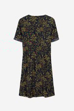 Womens V-neck Button Through Dress