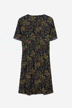 Womens V-neck Button Through Dress