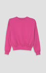 Ribbed Hem Cropped Sweatshirt