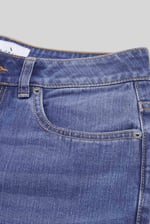 Womens Mom Fit Raw Edge Jeans