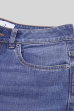 Womens Mom Fit Raw Edge Jeans