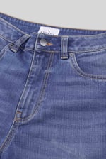 Womens Mom Fit Raw Edge Jeans