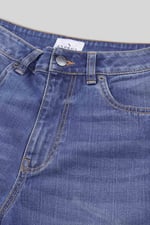 Womens Mom Fit Raw Edge Jeans
