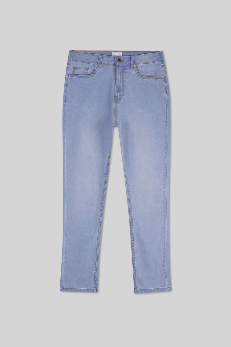 Womens Curve High Rise Straight Jeans