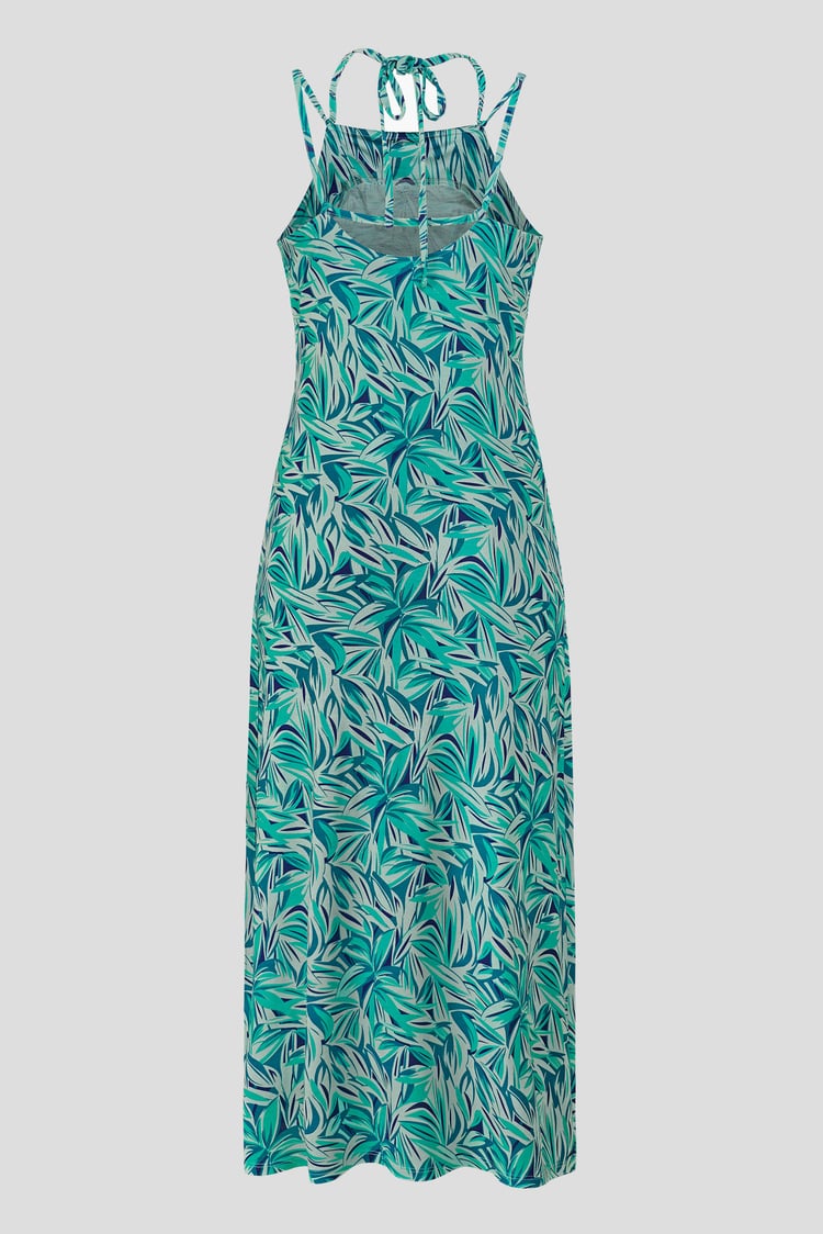 Leaf Floral Strappy Cami Slip Dress