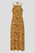 Leaf Floral Strappy Cami Slip Dress