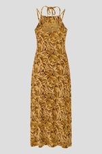 Leaf Floral Strappy Cami Slip Dress