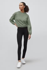 Jersey Hoodie With Elastic Waistband