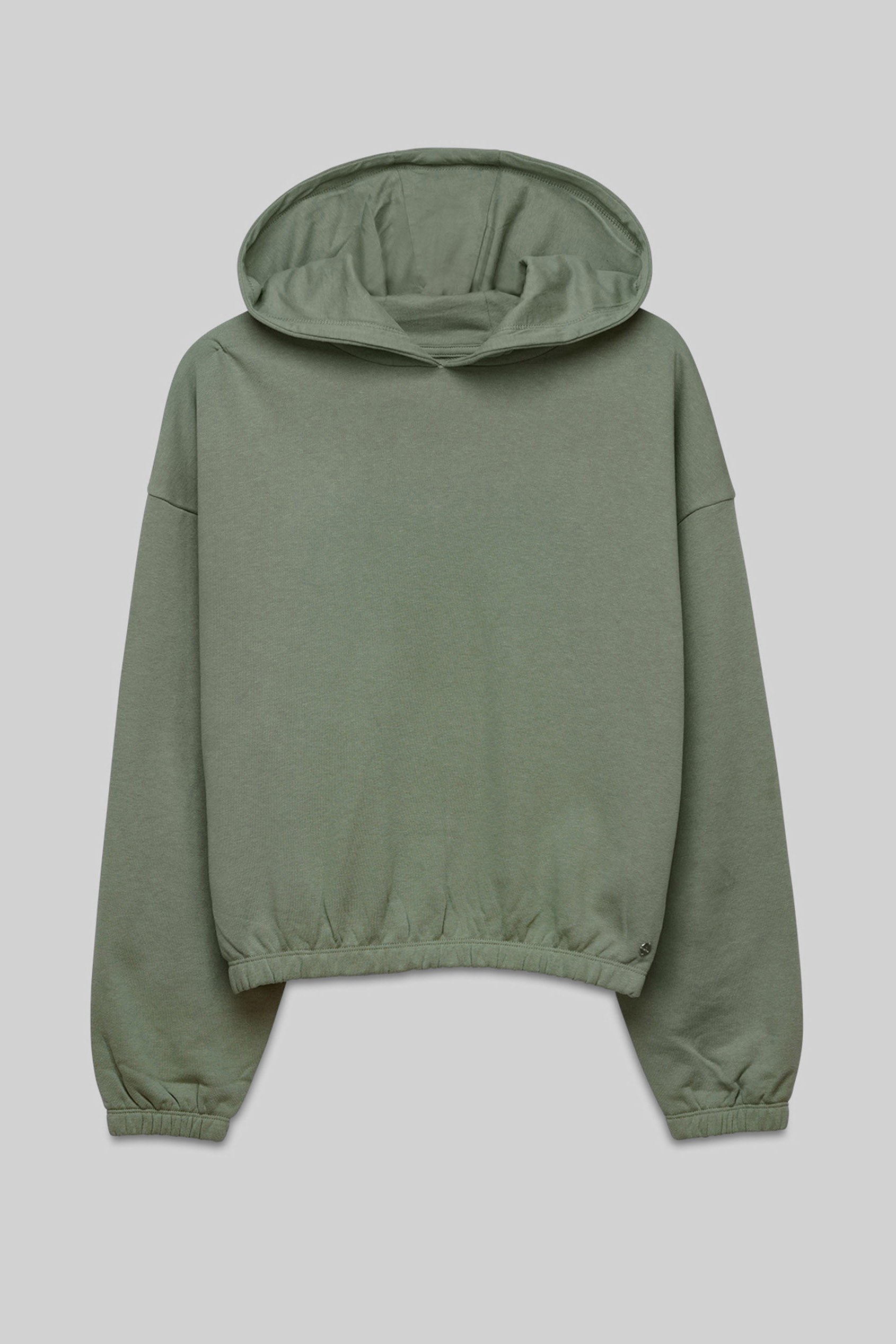 Jersey Hoodie With Elastic Waistband