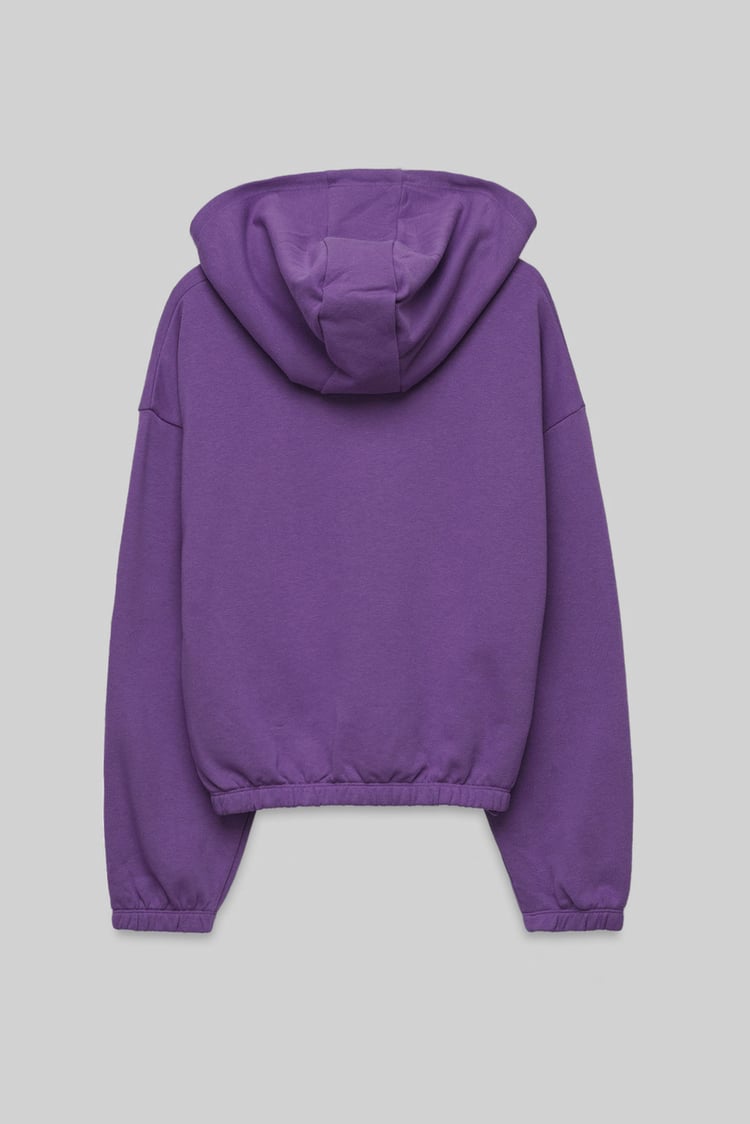 Jersey Hoodie With Elastic Waistband
