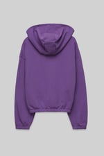 Jersey Hoodie With Elastic Waistband