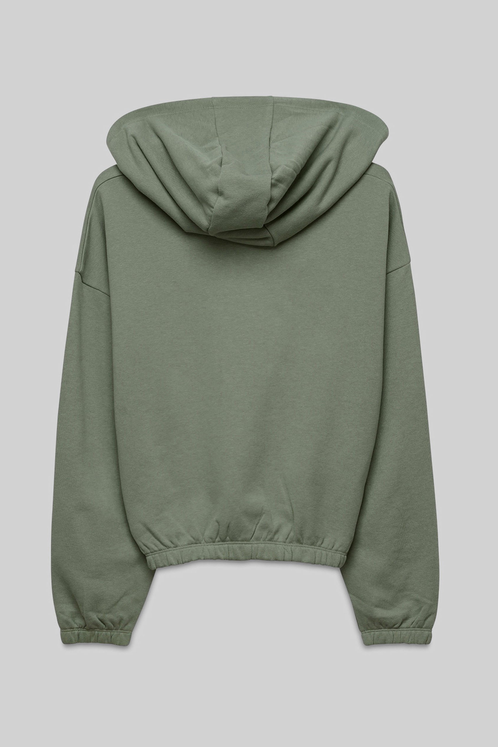 Jersey Hoodie With Elastic Waistband