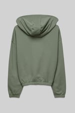 Jersey Hoodie With Elastic Waistband