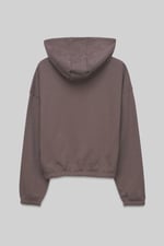 Jersey Hoodie With Elastic Waistband