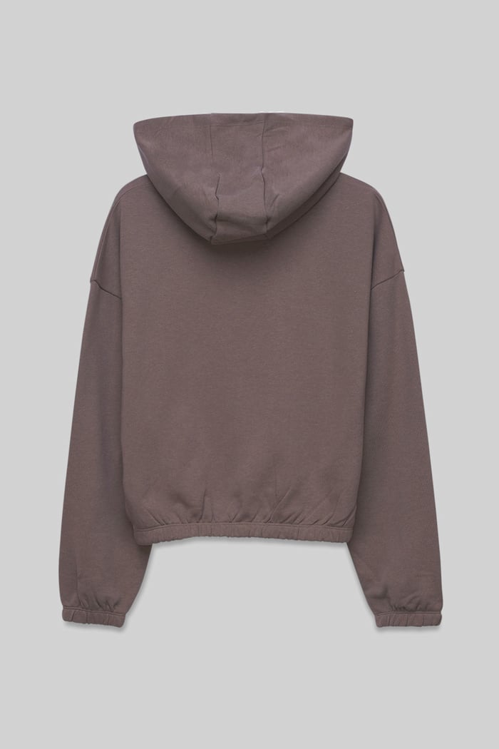 Jersey Hoodie With Elastic Waistband