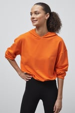 Jersey Hoodie With Elastic Waistband