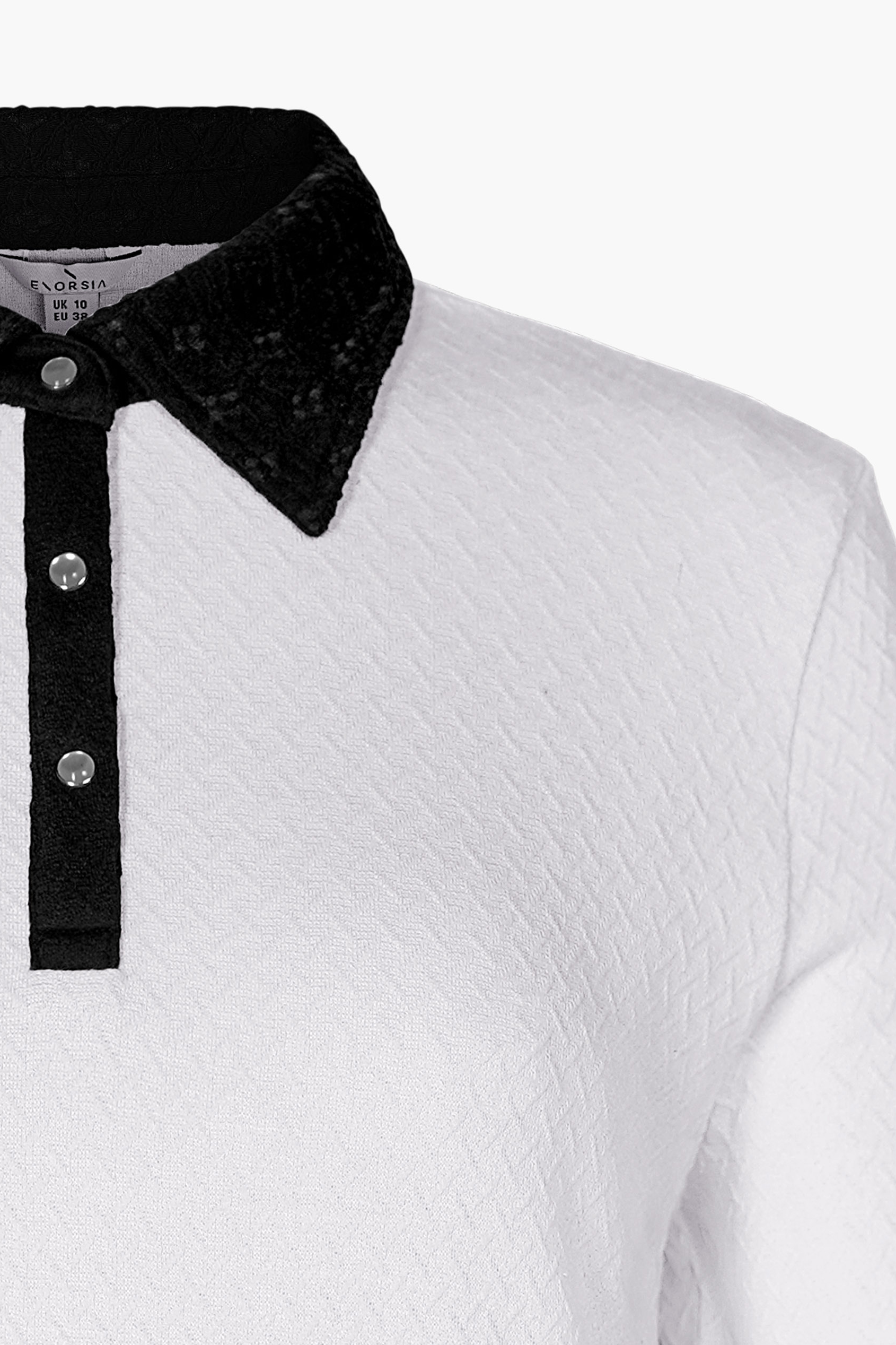 Laced Collar Design Jersey Tailored Shirt Dress