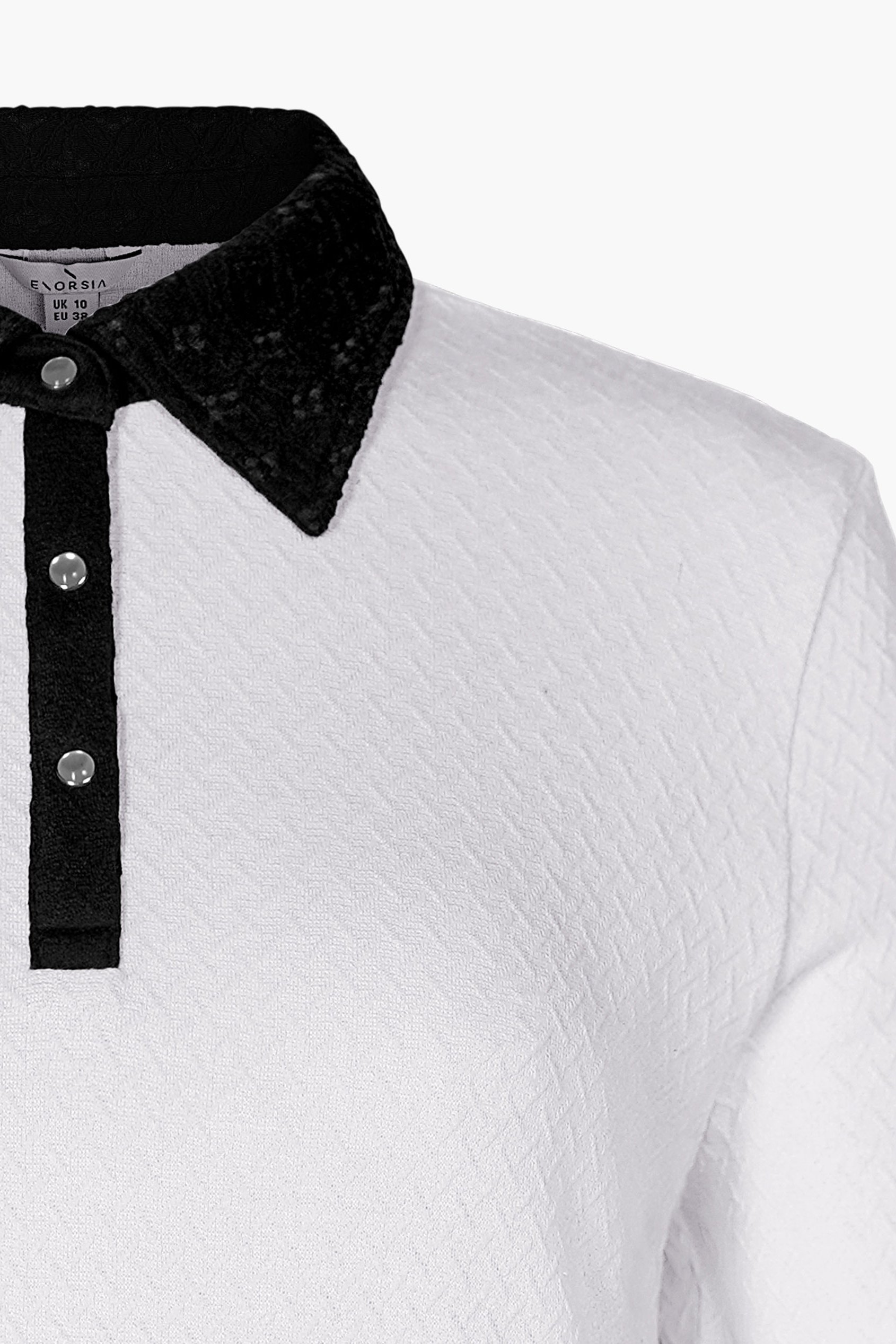 Laced Collar Design Jersey Tailored Shirt Dress