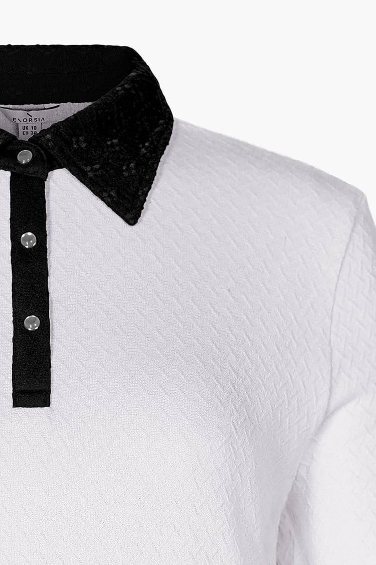 Laced Collar Design Jersey Tailored Shirt Dress