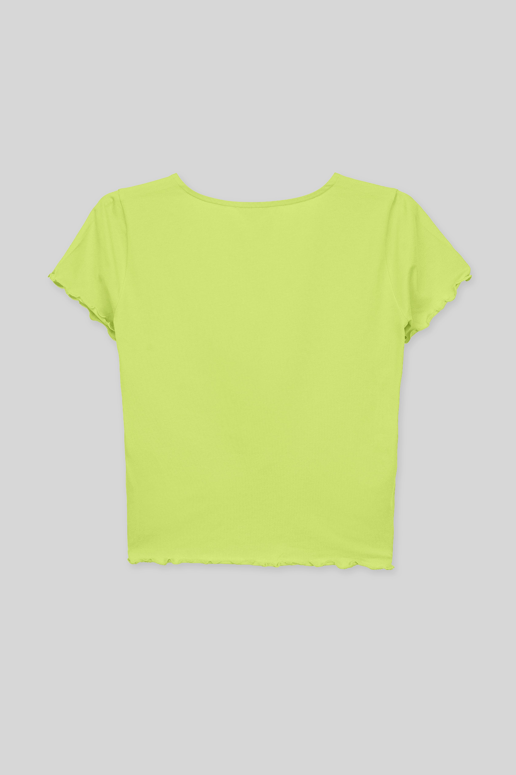 Lettuce Hem Tie Front T-Shirt