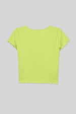 Lettuce Hem Tie Front T-Shirt