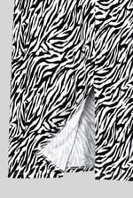 Zebra Print Jersey Midi Skirt