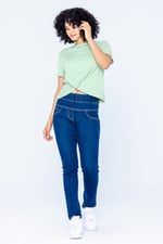 Twisted Hem Front T-Shirt