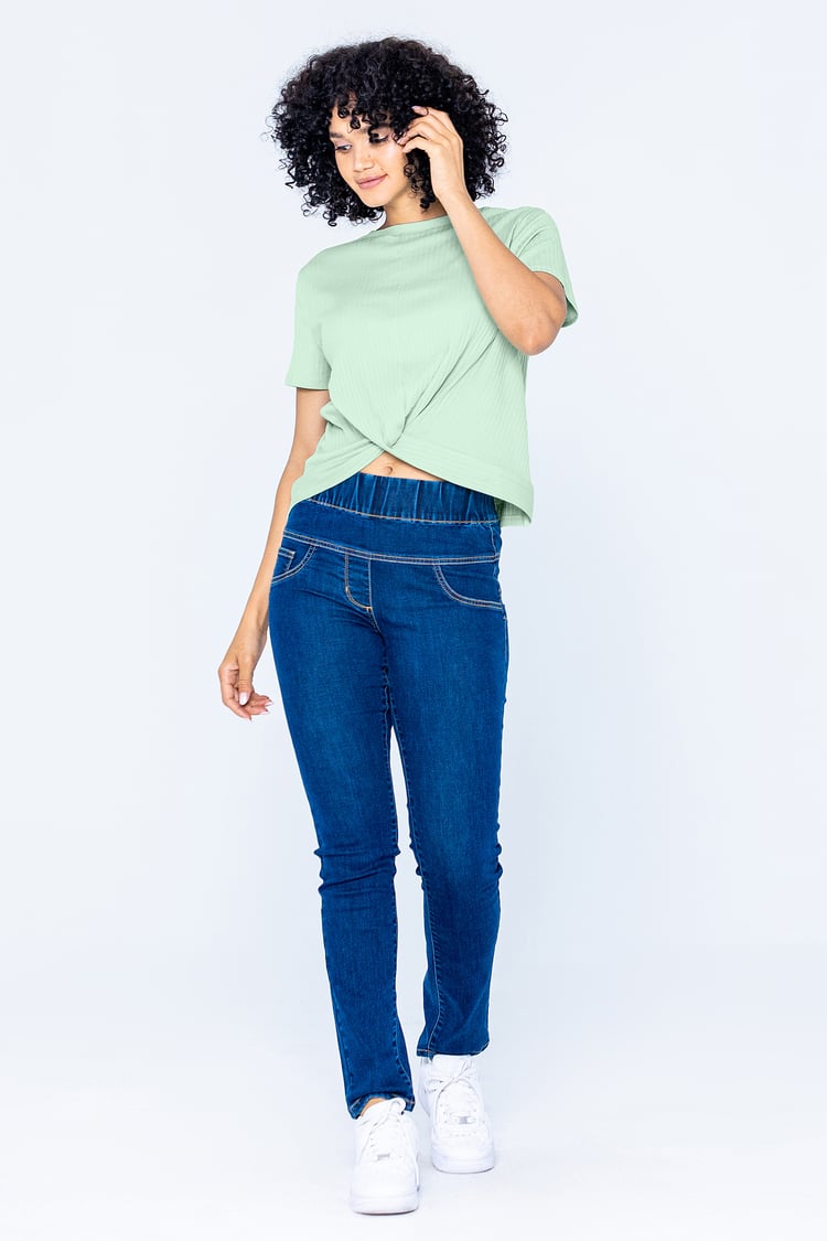 Twisted Hem Front T-Shirt