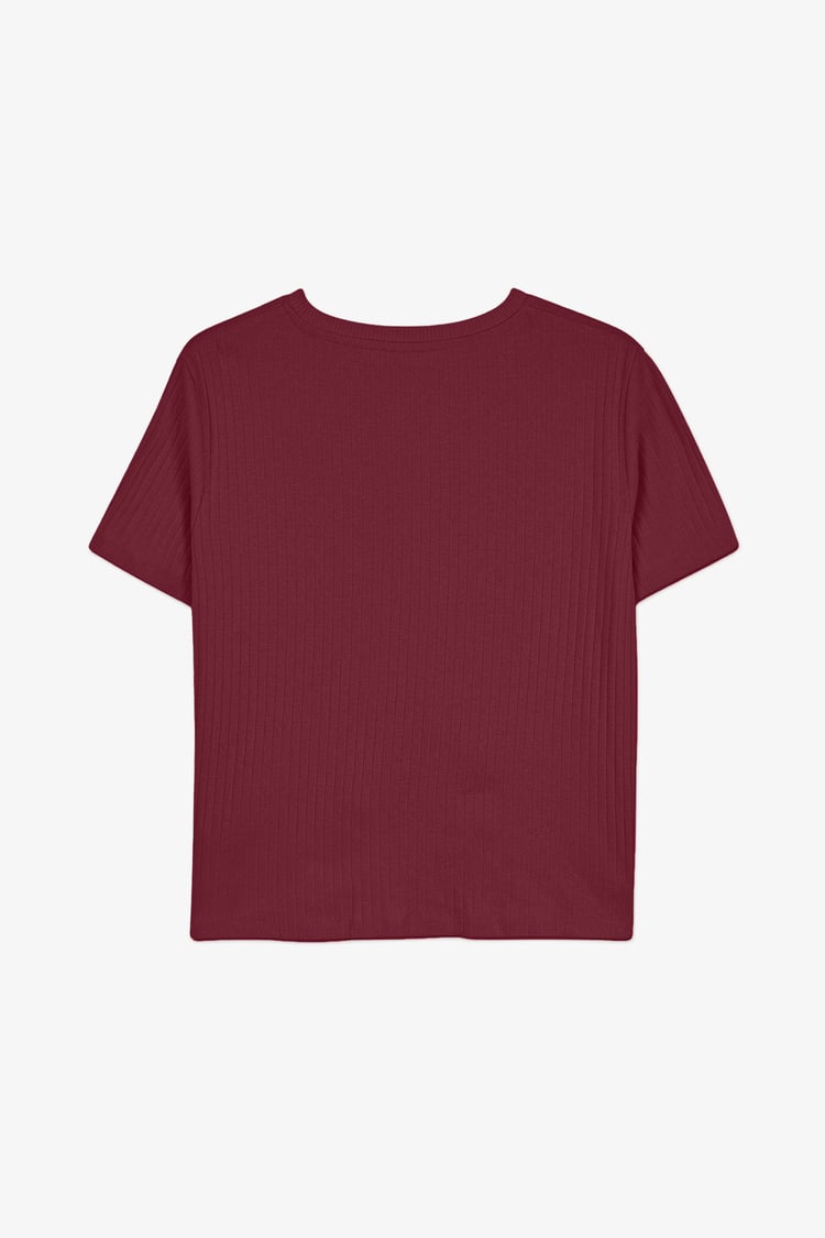 Twisted Hem Front T-Shirt