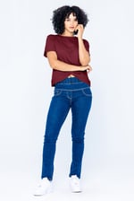 Twisted Hem Front T-Shirt