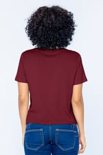 Twisted Hem Front T-Shirt