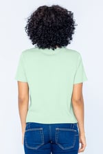 Twisted Hem Front T-Shirt