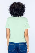 Twisted Hem Front T-Shirt
