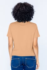 Twisted Hem Front T-Shirt
